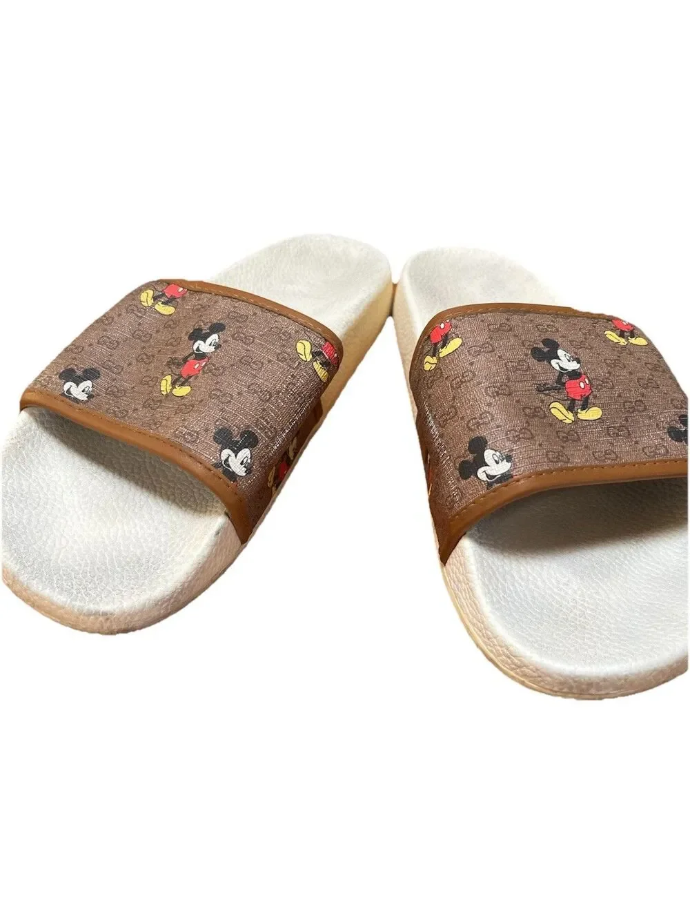 100% AUTHENTIC Gucci x Disney Supreme GG Mickey Mouse Sandals Slippers